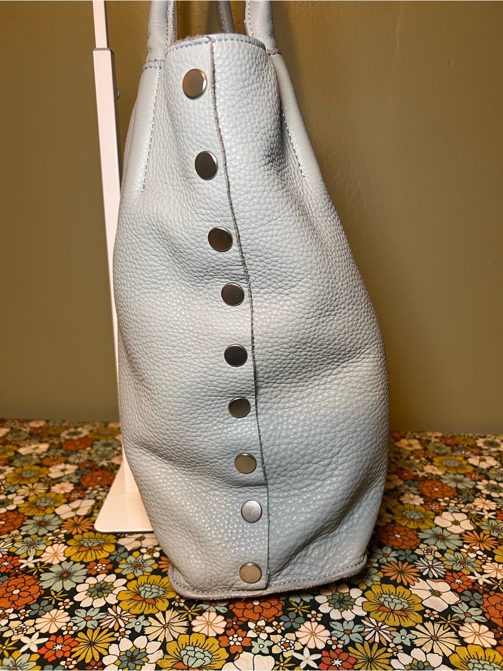 Hammitt Oliver Medium Shoulder Bag, Limited Edition Dust Blue and Brushed Silver - Picture 5 of 14